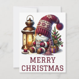 Cartão de Natal Gnomo