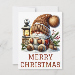 Cartão de Natal Gnomo