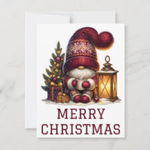 Cartão de Natal Gnomo