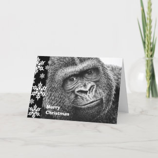 Cartão de Natal Gorilla
