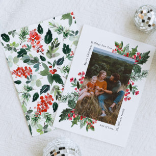 Cartão de Natal Greenery Foto