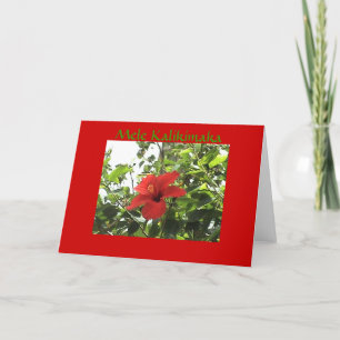 Cartão de Natal Havaiano