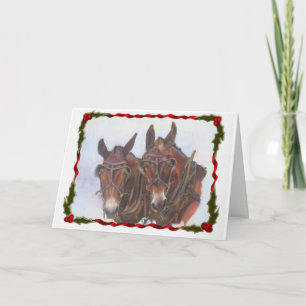 Cartão de Natal Holiday Mules