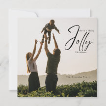 Cartão de Natal Holly Jolly