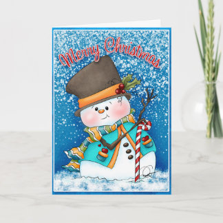 Cartão de Natal Homem de Neve Joe Frost