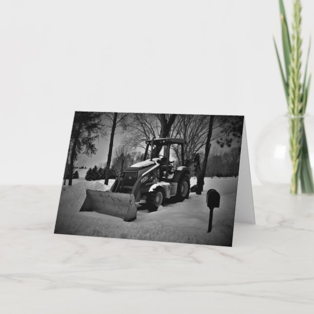 Cartão de Natal "Homestead Trator" (Frente)