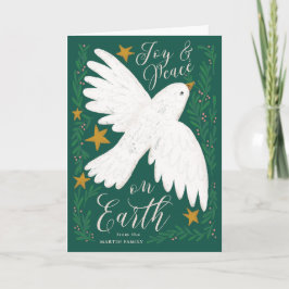 Cartão de Natal Ilustrado para a Dove da Paz