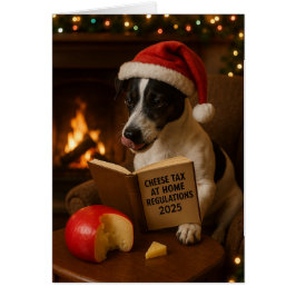 Cartão de Natal 'Imposto sobre Queijo' do Jack Rus