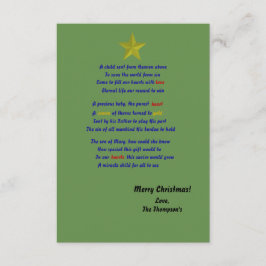 Cartão de natal infantil do céu