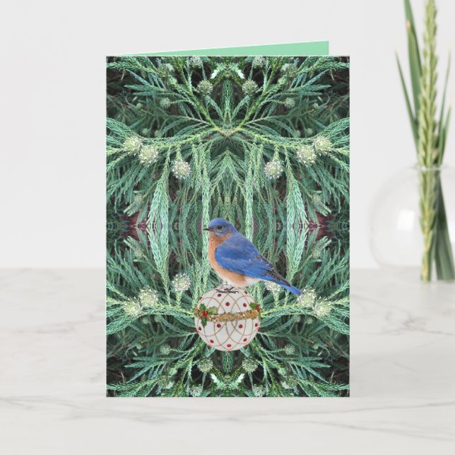 Cartão de Natal Inspirador com Mensagem de Esperan (Frente)