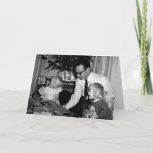 Cartão de Natal Irmãs Vintage