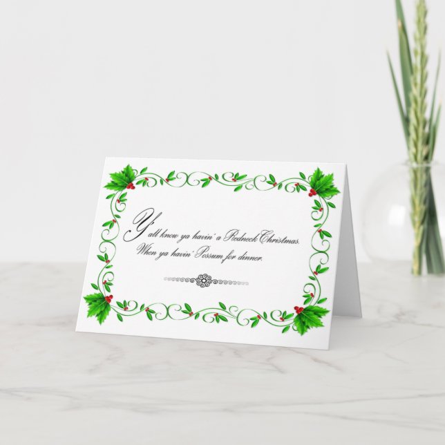 Cartão de Natal Jante (branco) (Frente)