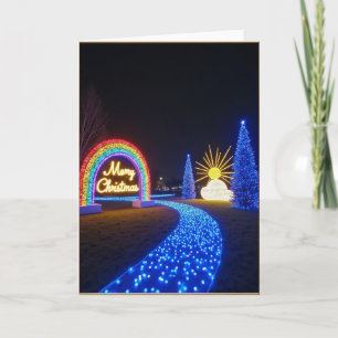 Cartão de Natal Jardim de Luz