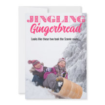 Cartão de Natal Jingling Gingerbread 