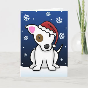 Cartão de Natal Kawaii Jack Russell