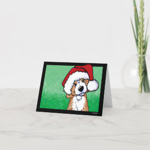 Cartão de Natal KiniArt Goldendoodle