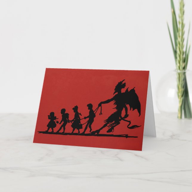 Cartão de Natal Krampus (Frente)