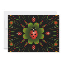 Cartão de Natal Ladybug