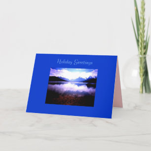 Cartão de Natal, Lago McDonald Glacier NP