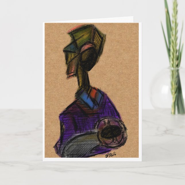 Cartão de Natal Madonna e Child (Frente)