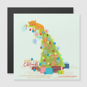 Cartão de Natal Magnético da Árvore Catma