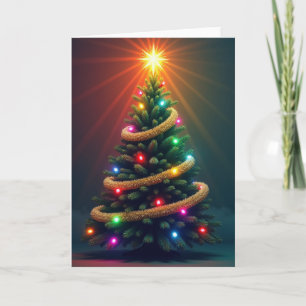 Cartão de Natal Majestosa Árvore
