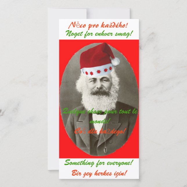 Cartão de Natal Marx (Frente)