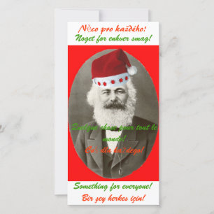Cartão de Natal Marx