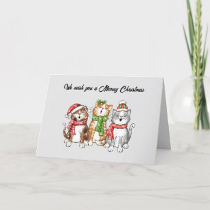 Cartão de Natal Meowy