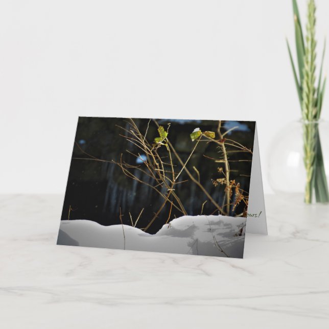 Cartão de Natal "Mina Não Vida" (Frente)