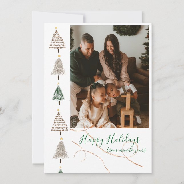 Cartão de Natal Minimalista (Frente)