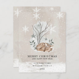 Cartão de Natal Minimalista Feliz Natal