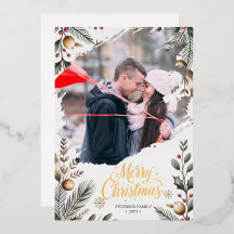 Cartão de Natal Minimalista – P Personalizado