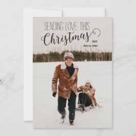 Cartão de Natal Mínimo Personalizado