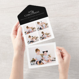 Cartão de Natal Mínimo Triplo