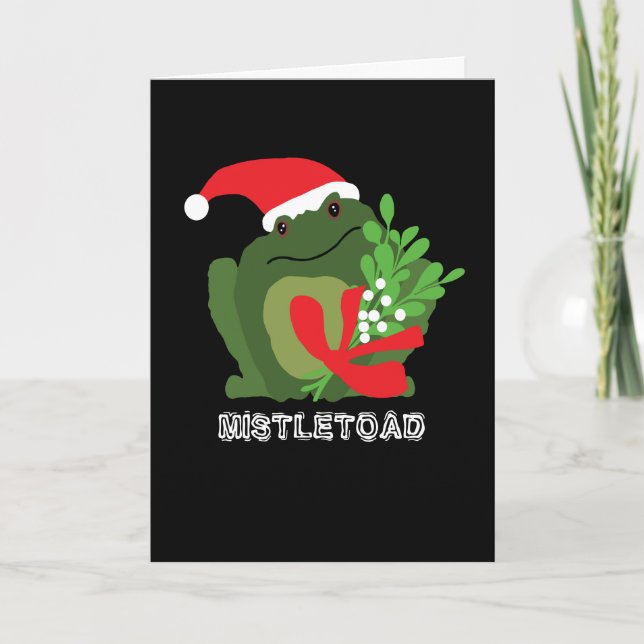 Cartão de Natal Mistle toad (Frente)