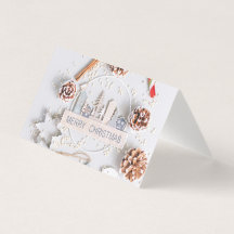 Cartão de Natal Moderno e Elegante – Design Clássi