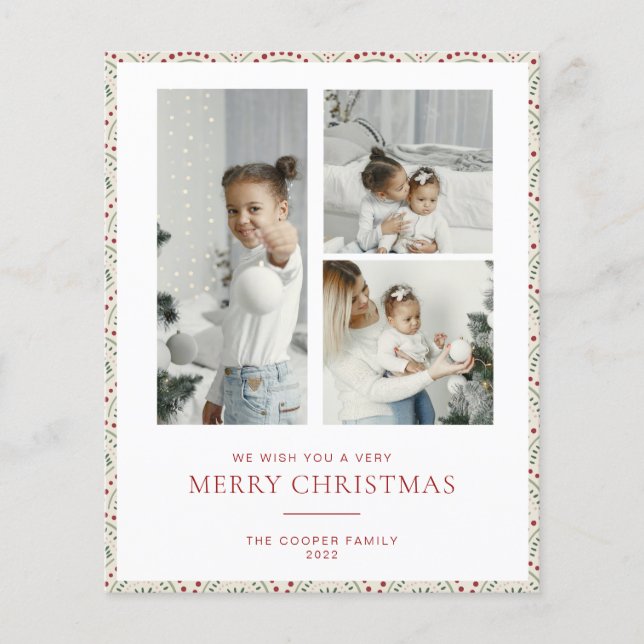 CARTÃO DE NATAL MODERNO ECONÔMICO (Frente)