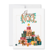 Cartão de Natal - Montanha Presente