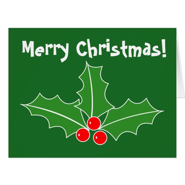 Cartão de Natal muito grande e sobredimensionado p (Frente horizontal)