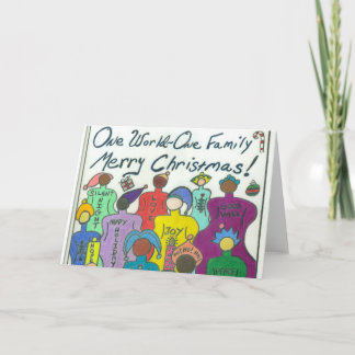 Cartão de Natal multicultural