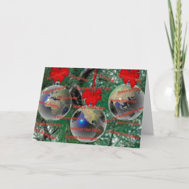 Cartão de Natal Mundial (Frente)