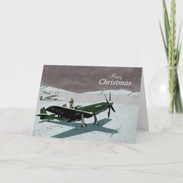 Cartão de Natal Mustang (Frente)