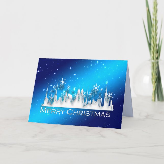 cartão de natal na cidade (Frente)