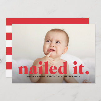 Cartão de Natal 'Nailed It'
