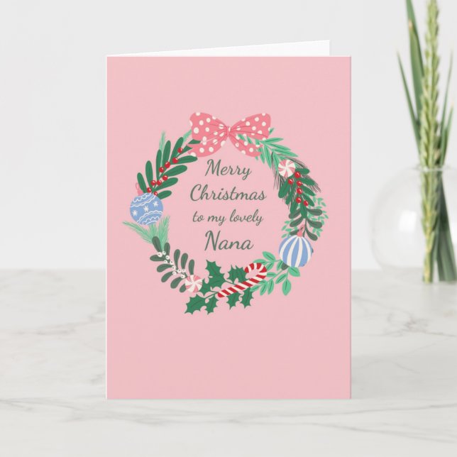 Cartão de Natal Nana (Frente)