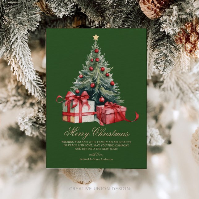 Cartão de Natal Não Fotográfico da Árvore de Natal (Criador carregado)