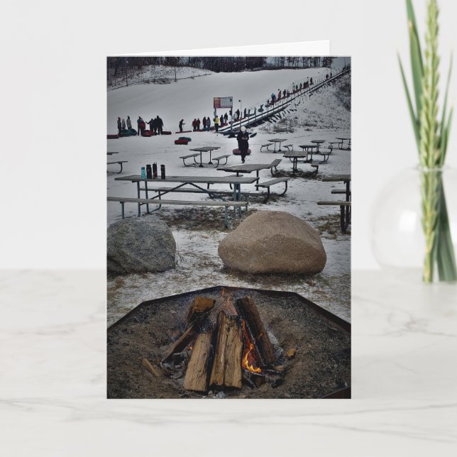 Cartão de Natal "Nascido em um Estado Congelado" (Frente)