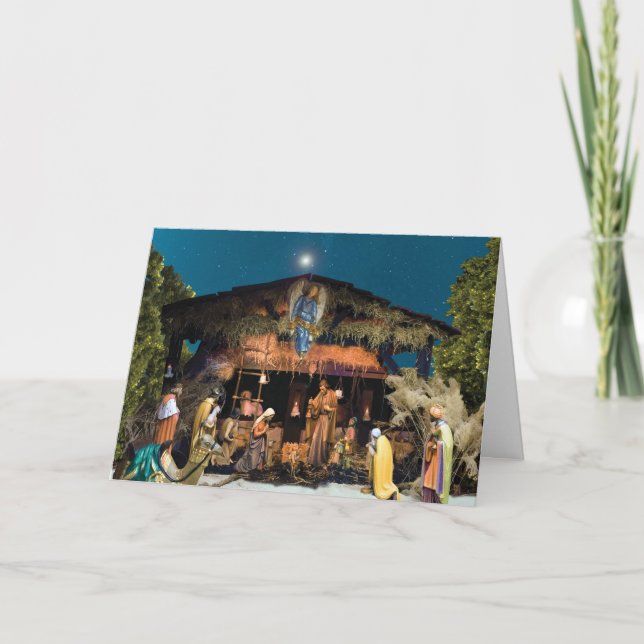 Cartão de Natal Natividade (Frente)