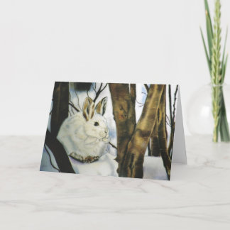 Cartão de Natal "Neve Hare"